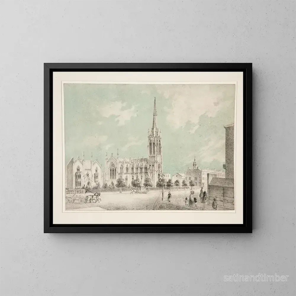 Reproduktion av målningen av kyrkan av nåden – Charles Autenrieth Reproduktion av målningen av kyrkan av nåden – Charles Autenrieth