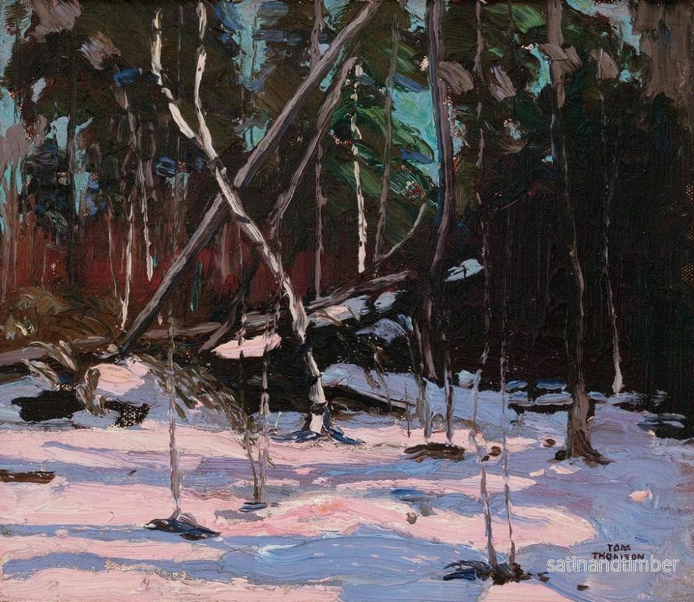 Reproduktion av målningen av tidig snö i Algonquinparken - Tom Thomson - Bild 2
