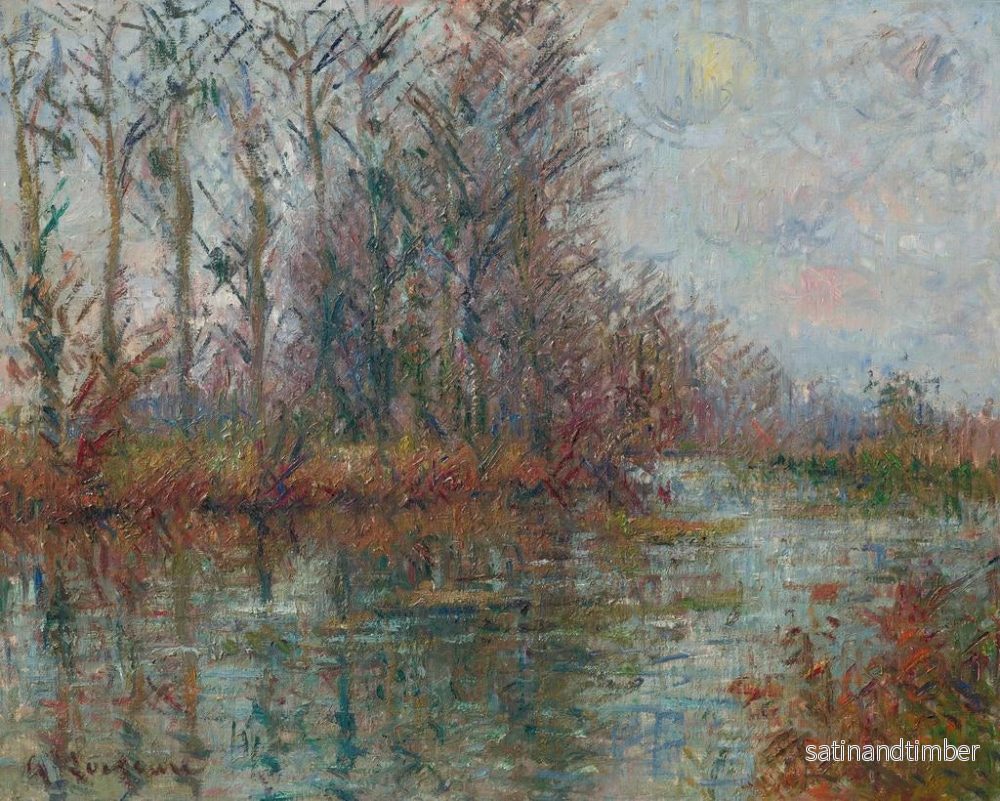 Reproduktion av målningen Tournant de rivière à l'heure - Gustave Loiseau - Bild 2