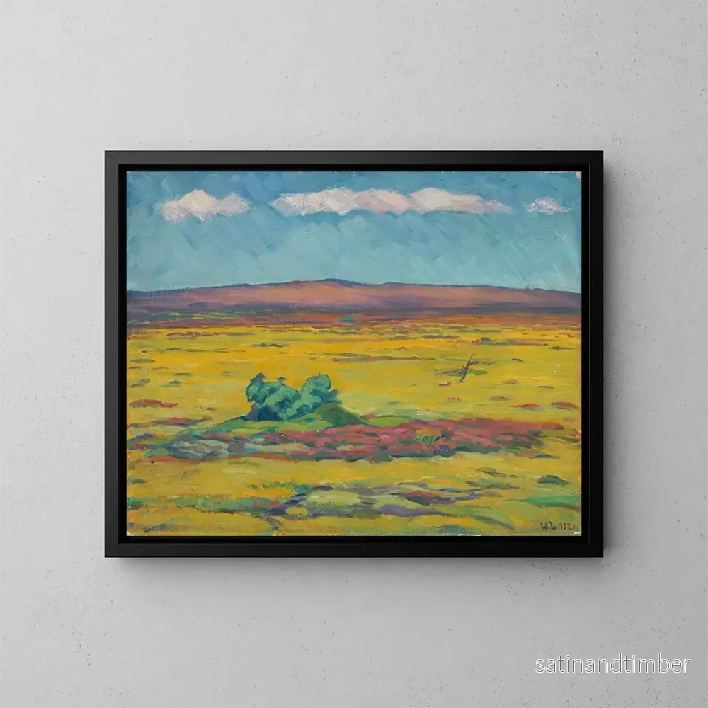 Reproduktion av målningen Dre Heide - Wilhelm Laage