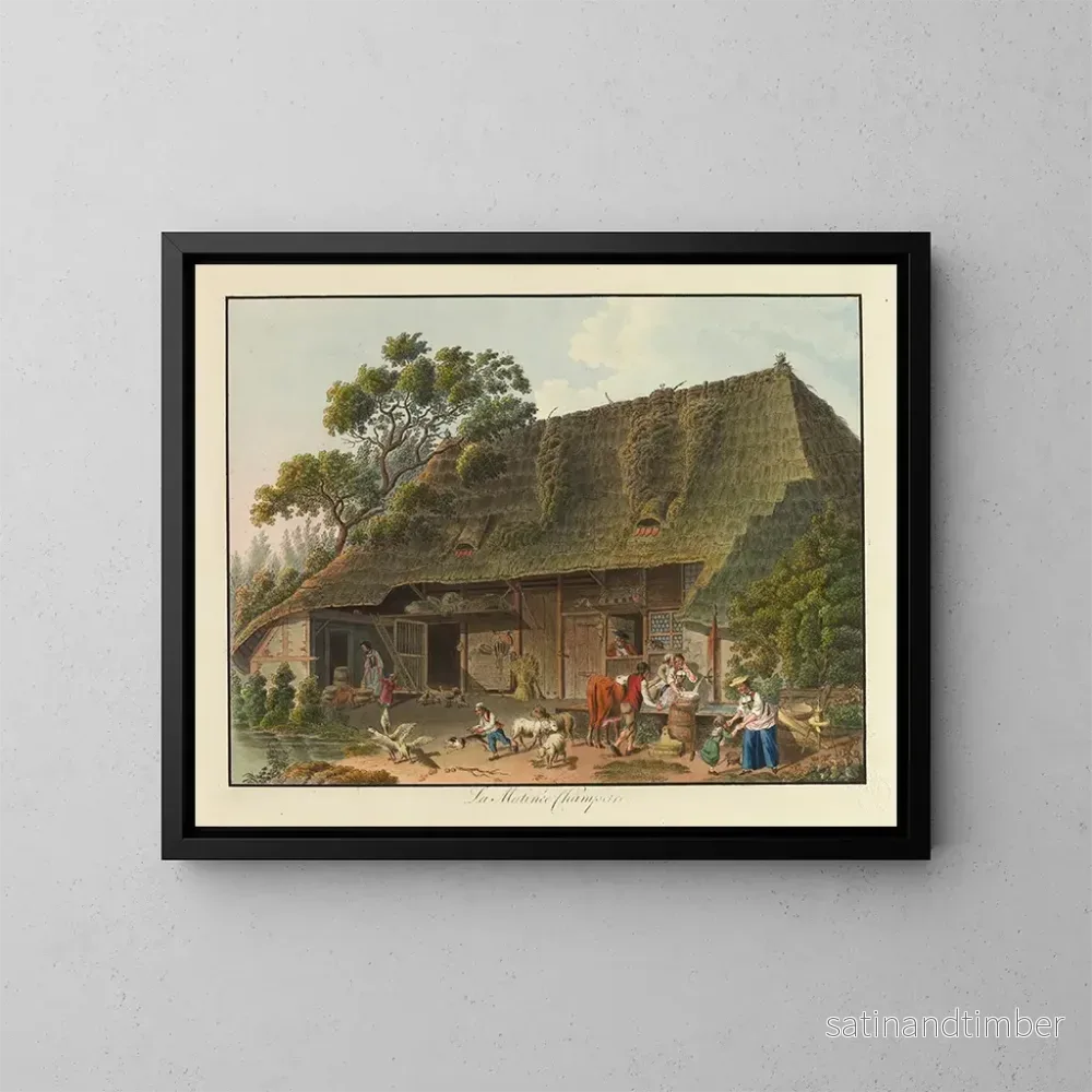 Reproduktion av målningen La Matinée champêtre - Karl Ludwig Zehender