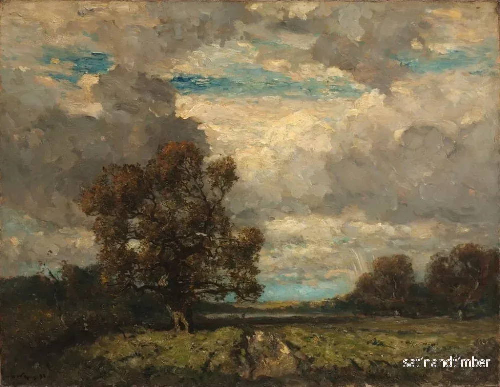Reproduktion av målningen Le Gardien solitaire - Henry Ward Ranger - Bild 2