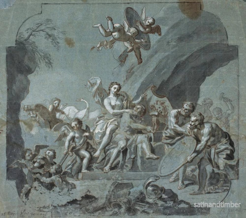 Reproduktion av målningen Venus och Vulcan - Hendrik Krock - Bild 2