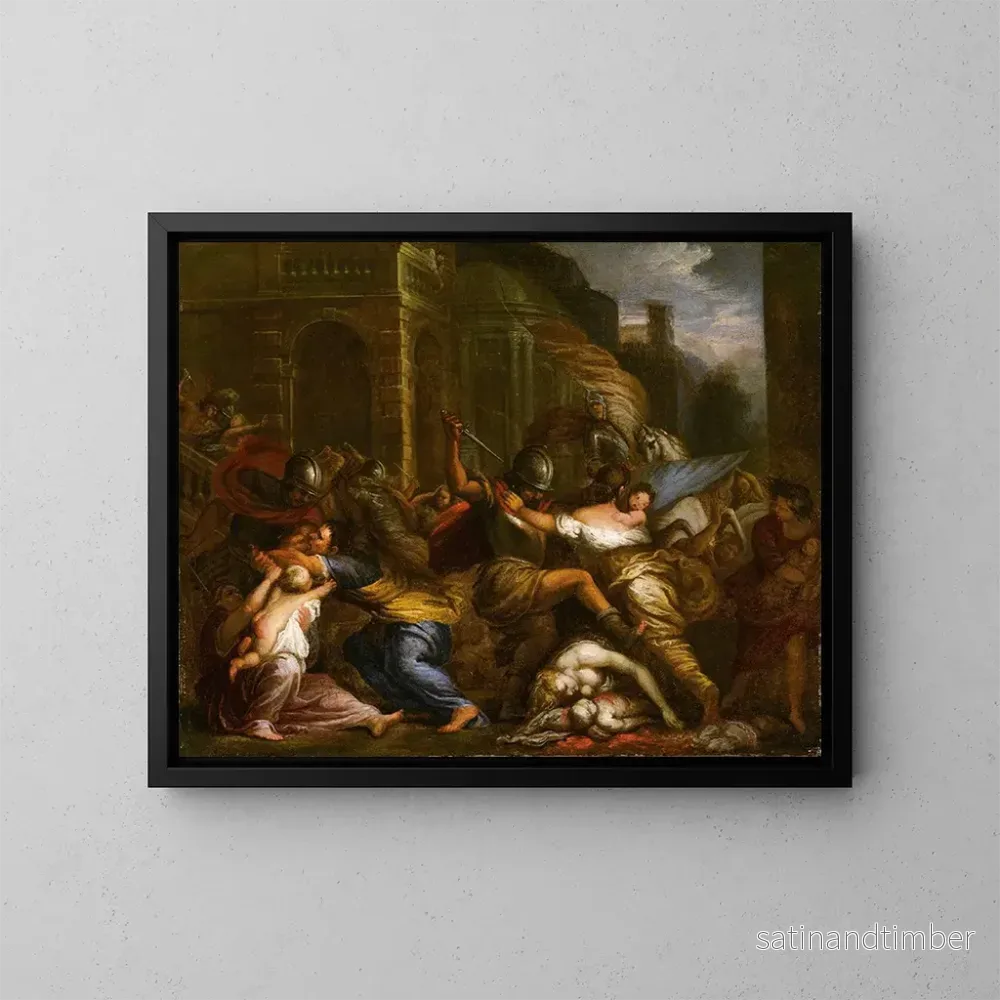 Reproduktion av målningen Le Massacre des Innocents - Giovanni Battista Merano