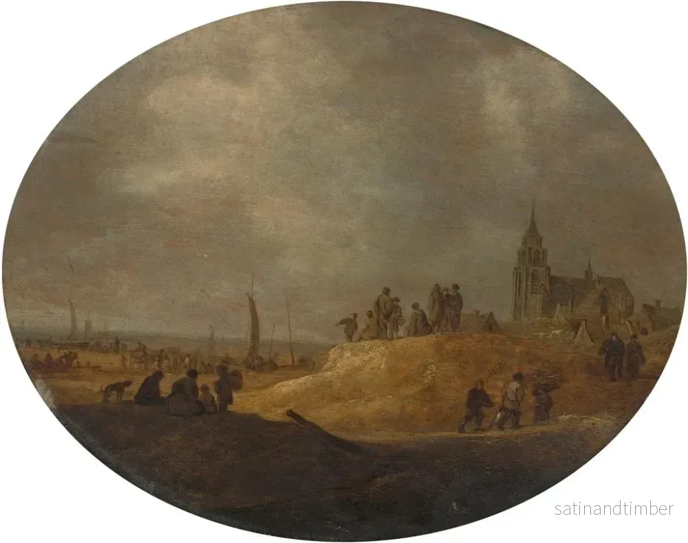 Reproduktion av målningen Vy över Scheveningen från dynorna - Jan van Goyen - Bild 2
