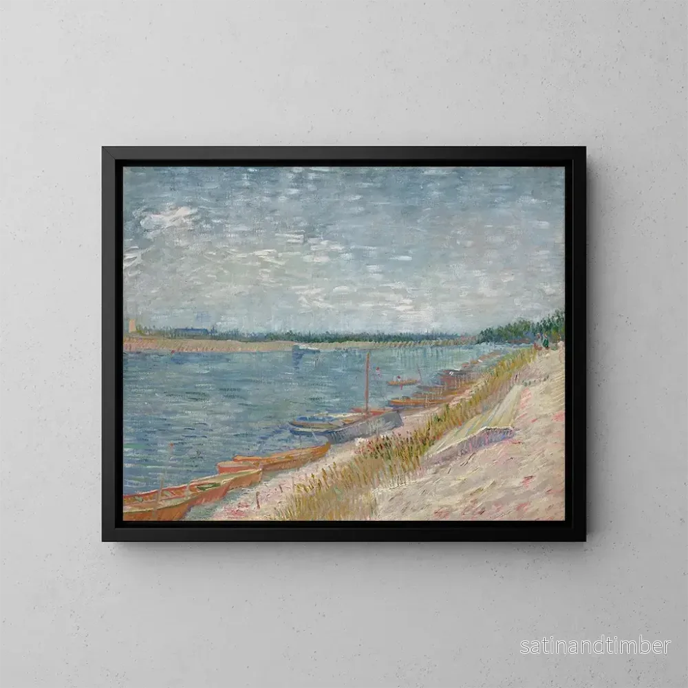 Reproduktion av målningen Les canots amarrés - Vincent van Gogh