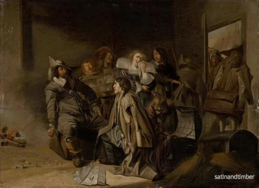 Reproduktion av målningen En förhör av en fånge - Pieter Jacobsz. Codde ateljé - Bild 2