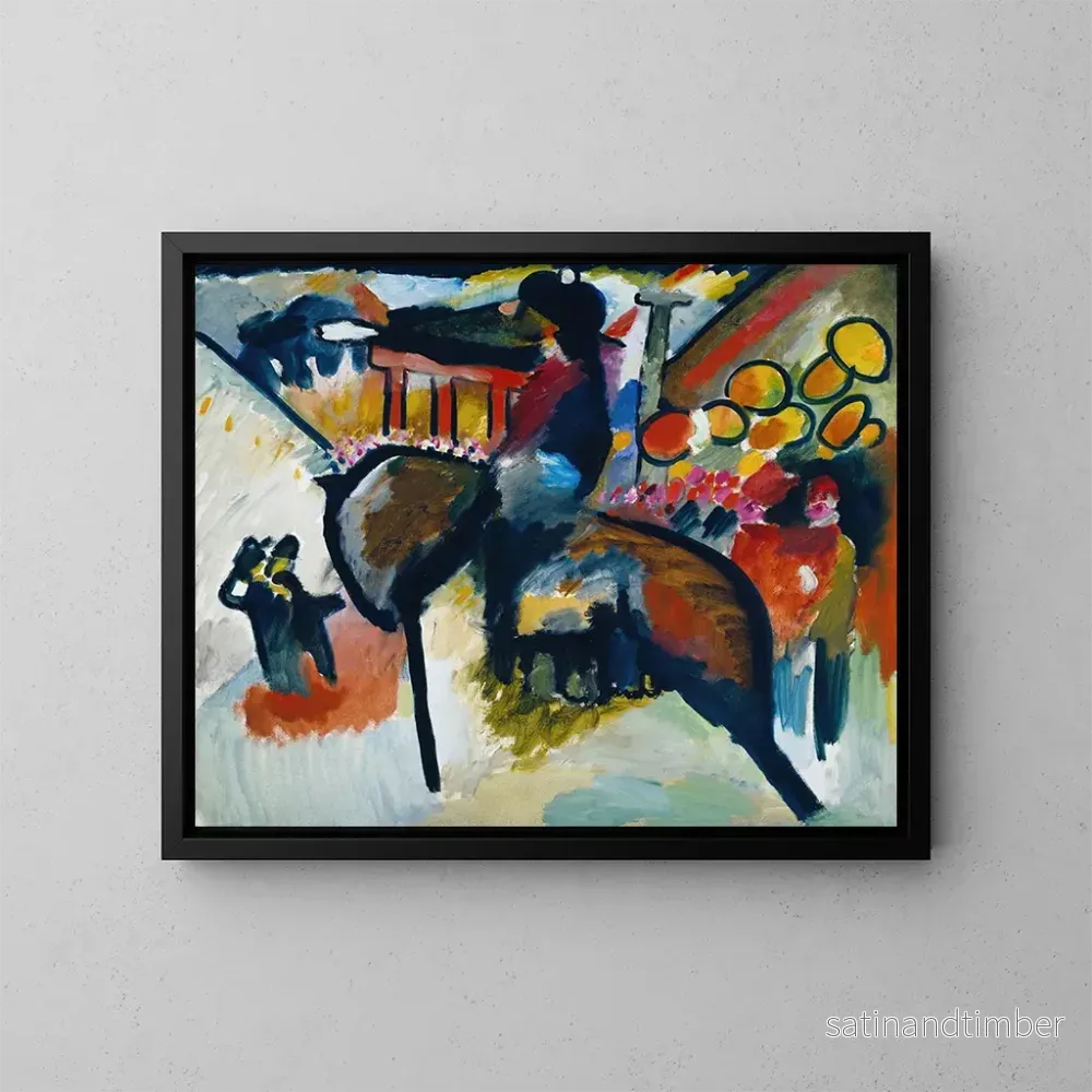 Reproduktion av målningen Impression IV: Gendarme - Wassily Kandinsky