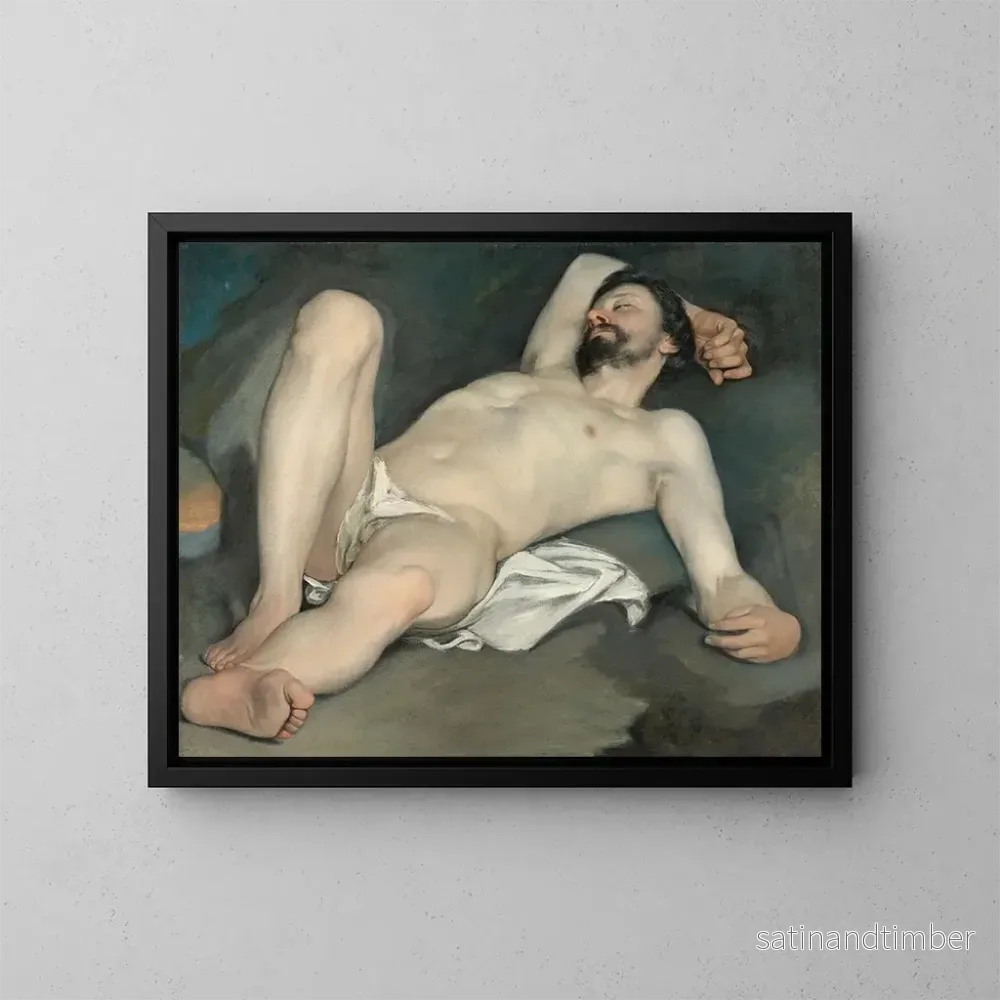 Reproduktion av målningen Nu masculin allongé - Guido Cagnacci