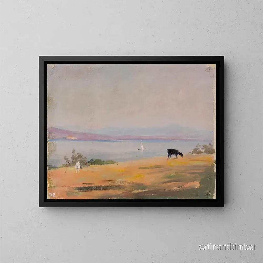 Reproduktion av målningen Vue de mer depuis le voyage à Constantinople - Jan Cybis