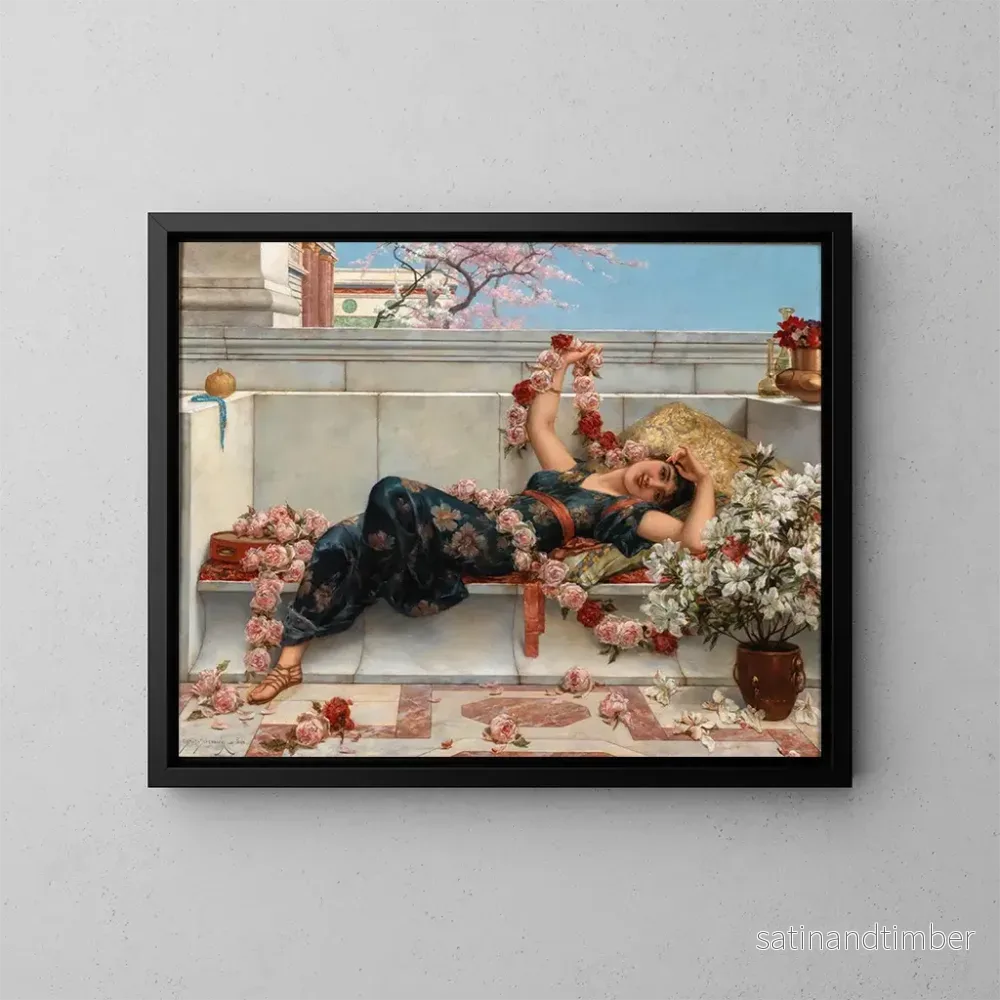 Reproduktion av målningen Une odalisque - Émile Eisman-Semenowsky