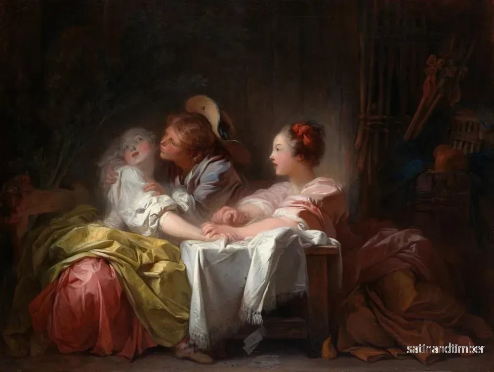 Reproduktion av målningen Le Baiser volé - Jean-Honoré Fragonard - Bild 2