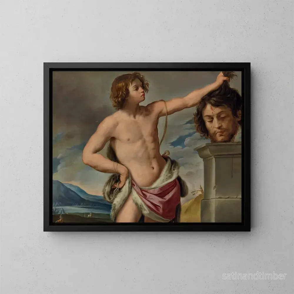 Reproduktion av målningen David med Goliaths huvud - Giovanni Andrea Sirani