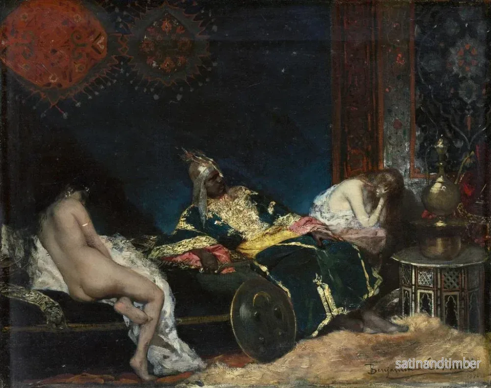Reproduktion av målningen La concubine serbe - Jean-Joseph Benjamin-Constant - Bild 2