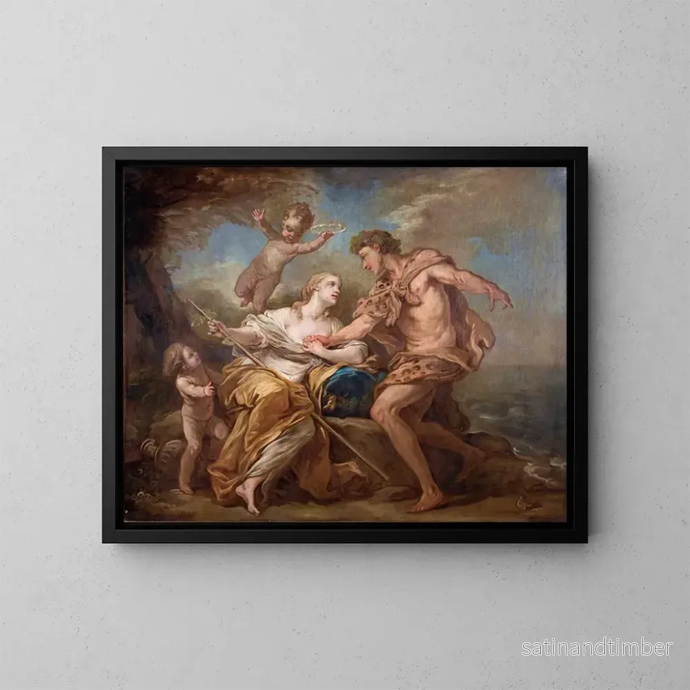 Reproduktion av målningen Bacchus och Ariane – Charles André van Loo