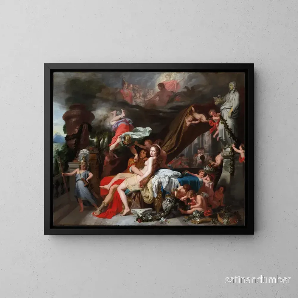 Reproduktion av målningen Hermès ordnar att Calypso ska frigöra Ulysses – Gerard de Lairesse Reproduktion av målningen Hermès ordnar att Calypso ska frigöra Ulysses – Gerard de Lairesse