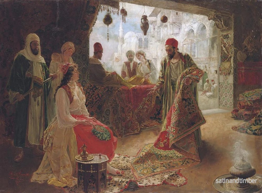 Reproduktion av målningen Le marchand de tapis - Ettore Simonetti - Bild 2
