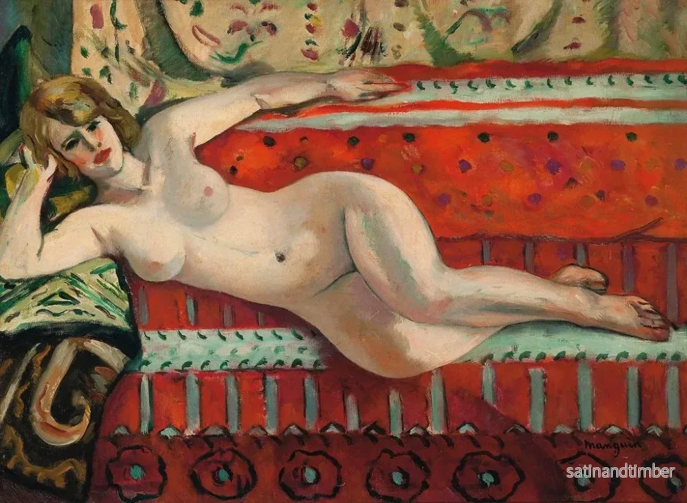 Reproduktion av målningen L'odalisque Grenouillette - Henri Manguin - Bild 2