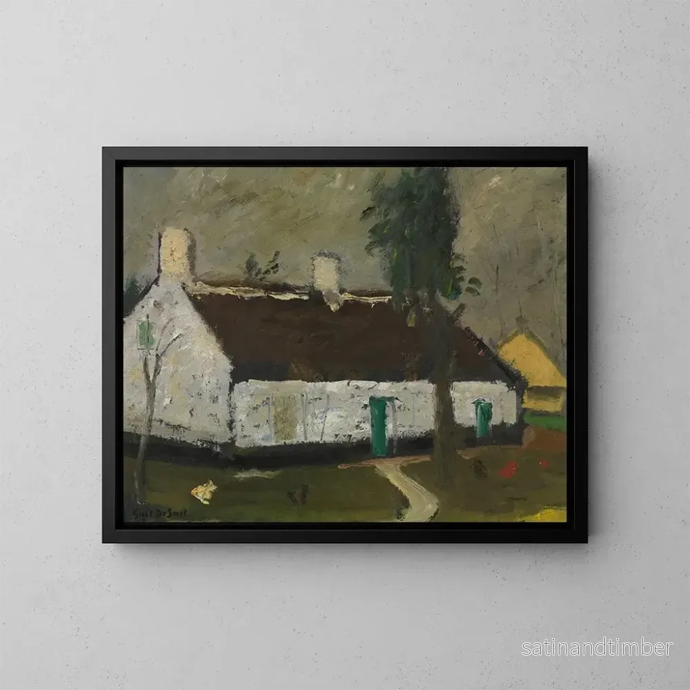 Reproduktion av målningen Ferme blanche - Gustave De Smet