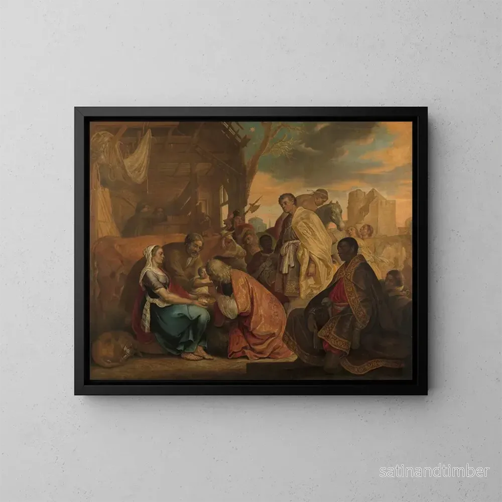 Reproduktion av målningen L'adoration des mages - Joris van Schooten