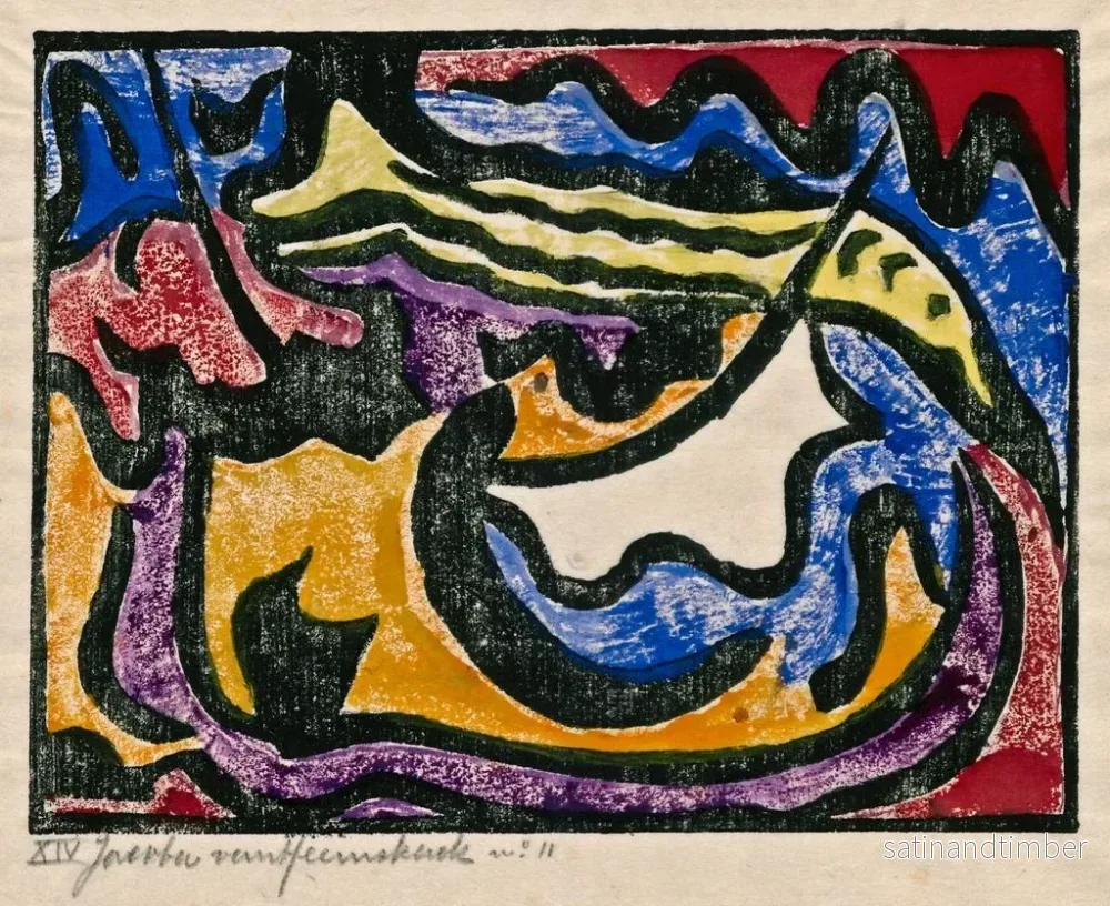 Reproduktion av målningen Composition XIV nr 1 - Jacoba van Heemskerck - Bild 2