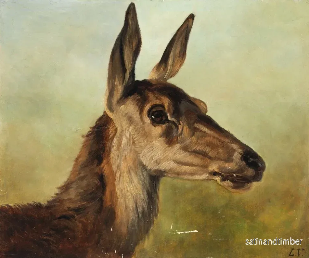 Reproduktion av målningen Tête de biche - Ludwig Voltz - Bild 2