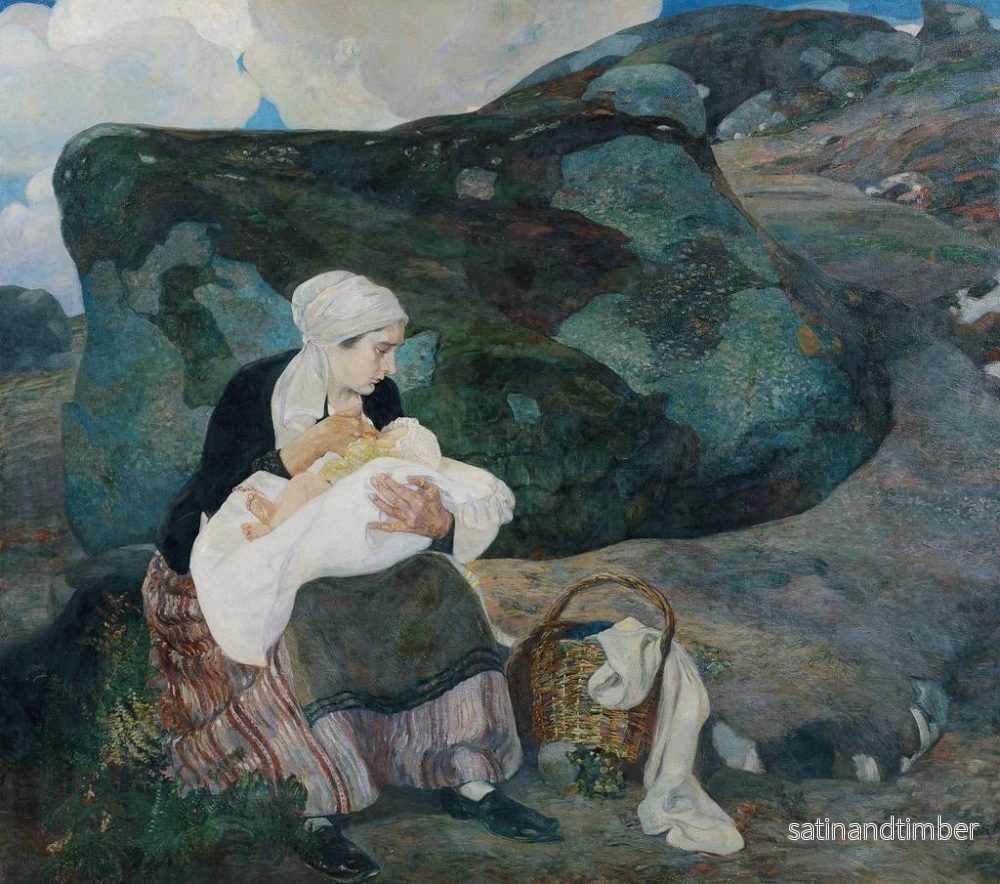 Reproduktion av målningen Le repos - Franz Wilhelm Jäger - Bild 2