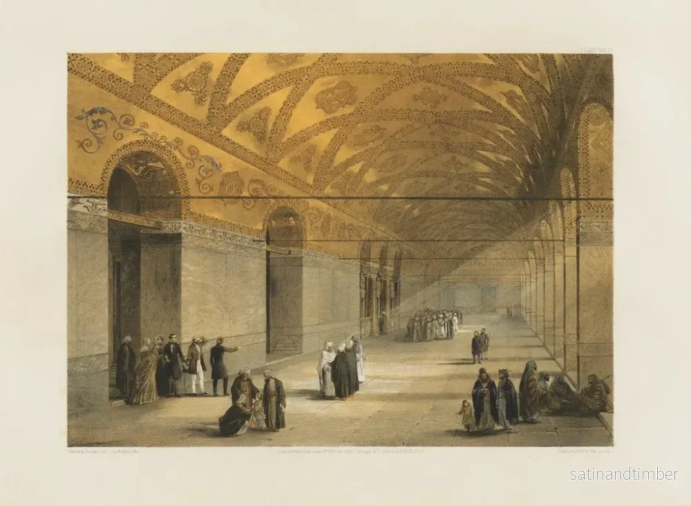 Reproduktion av målningen av den nyligen restaurerade Sainte Sophie i Konstantinopel, i ordning av Hennes Majestät sultan Abdul-Medjid n°10 - Gaspare Fossati - Bild 2