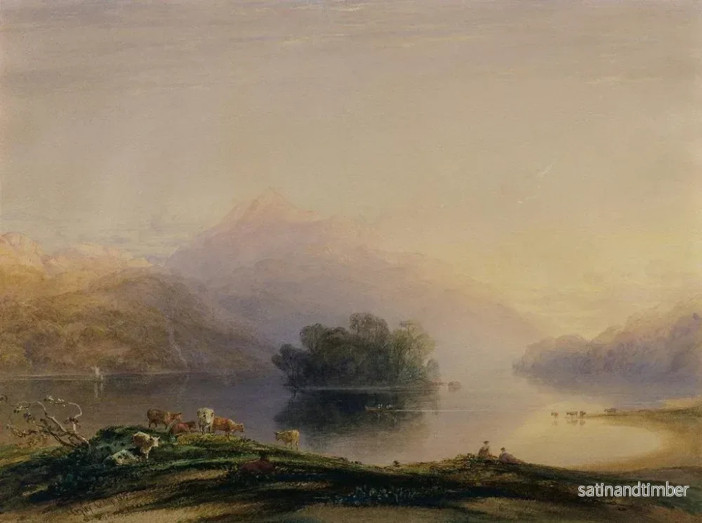 Reproduktion av målningen Loch Katrine - Copley Fielding - Bild 2