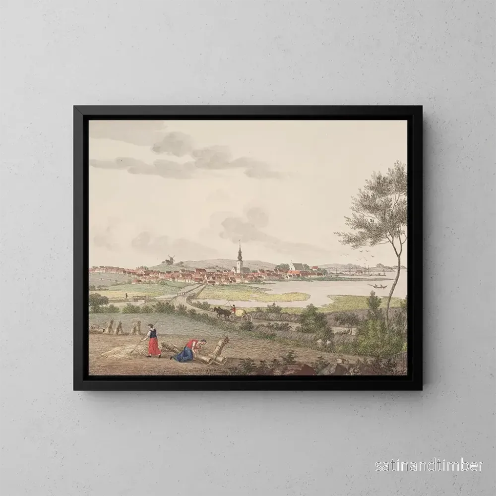 Reproduktion av målningen Horsens – Søren L. Lange Reproduktion av målningen Horsens – Søren L. Lange