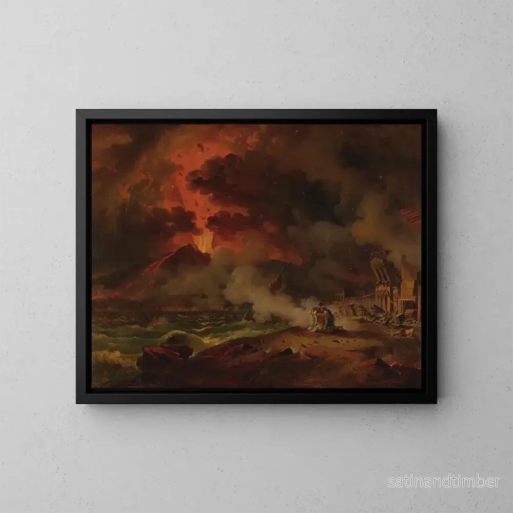 Reproduktion av målningen La Destruction de Pompéi – Pierre-Henri de Valenciennes Reproduktion av målningen La Destruction de Pompéi – Pierre-Henri de Valenciennes