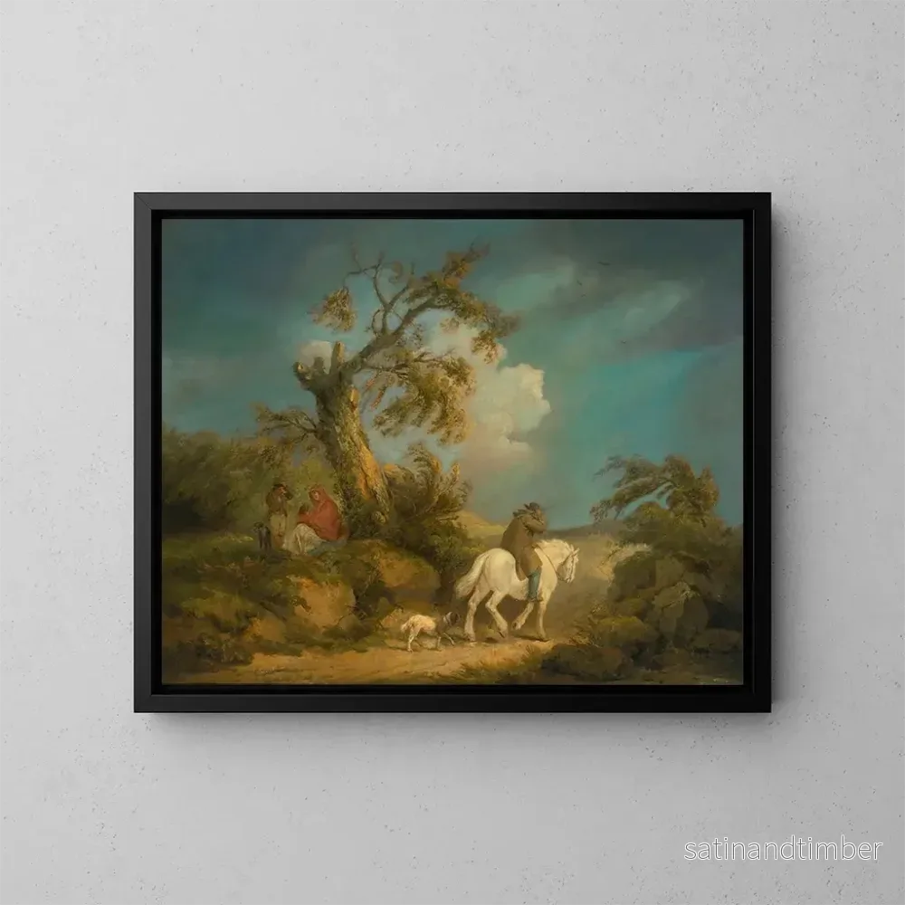 Reproduktion av målningen La Tempête - George Morland