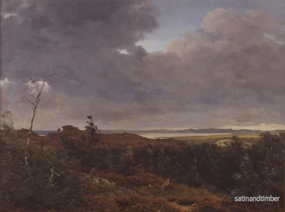 Reproduktion av målningen av Vue de Frederiksværk från Tisvilde skog, Nordzealand - P. C. Skovgaard - Bild 2