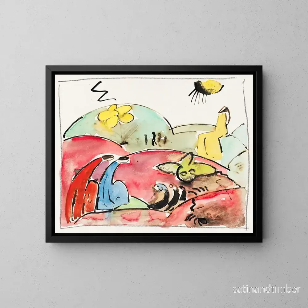 Reproduktion av målningen Annunciation aux bergers - Hermann Stenner