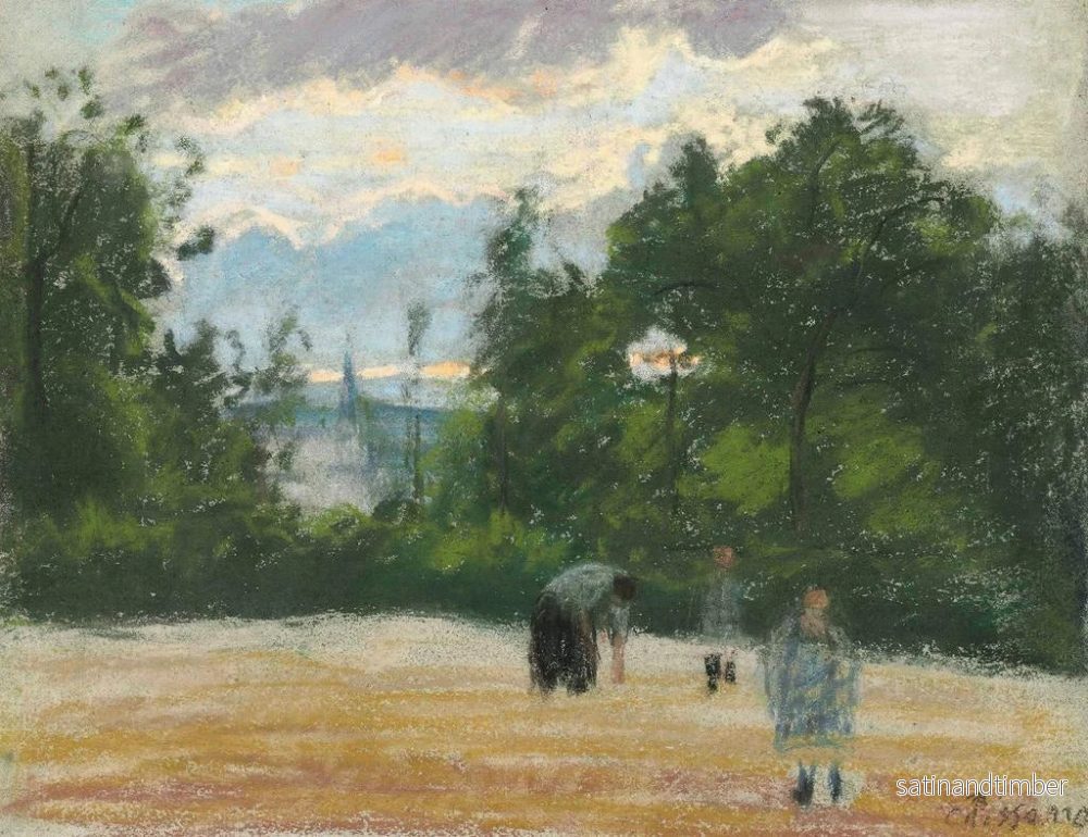 Reproduktion av målningen La clairière - Camille Pissarro - Bild 2