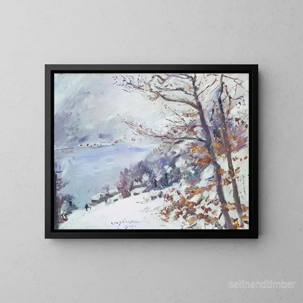 Reproduktion av målningen Walchensee en hiver - Lovis Corinth