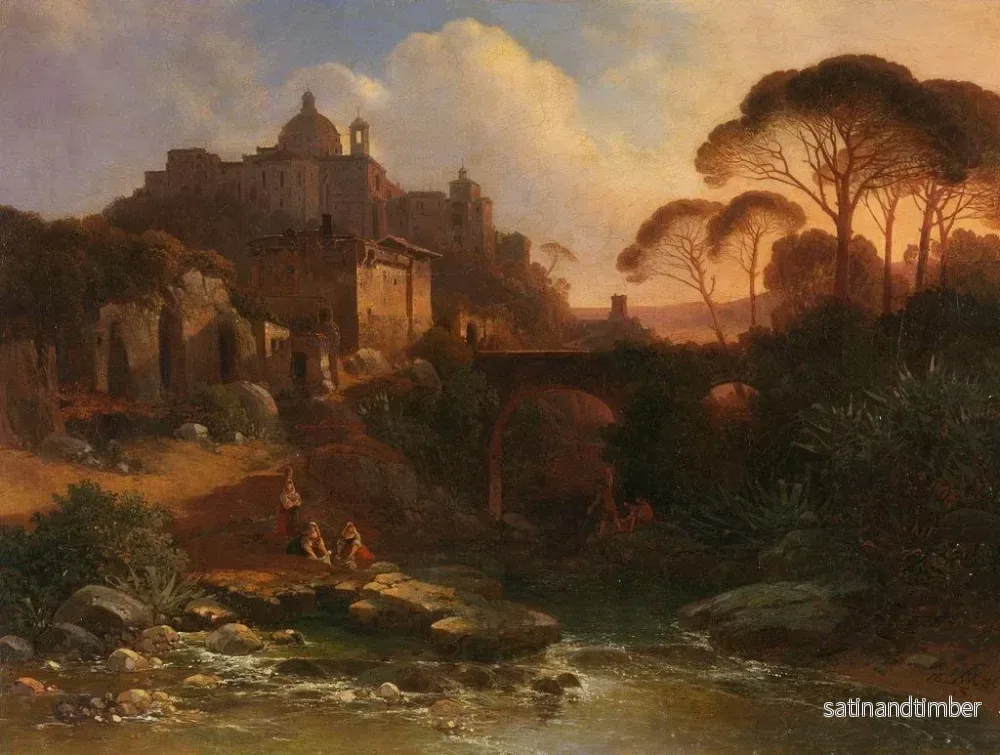 Reproduktion av målningen Ariccia - Wilhelm August Schirmer - Bild 2
