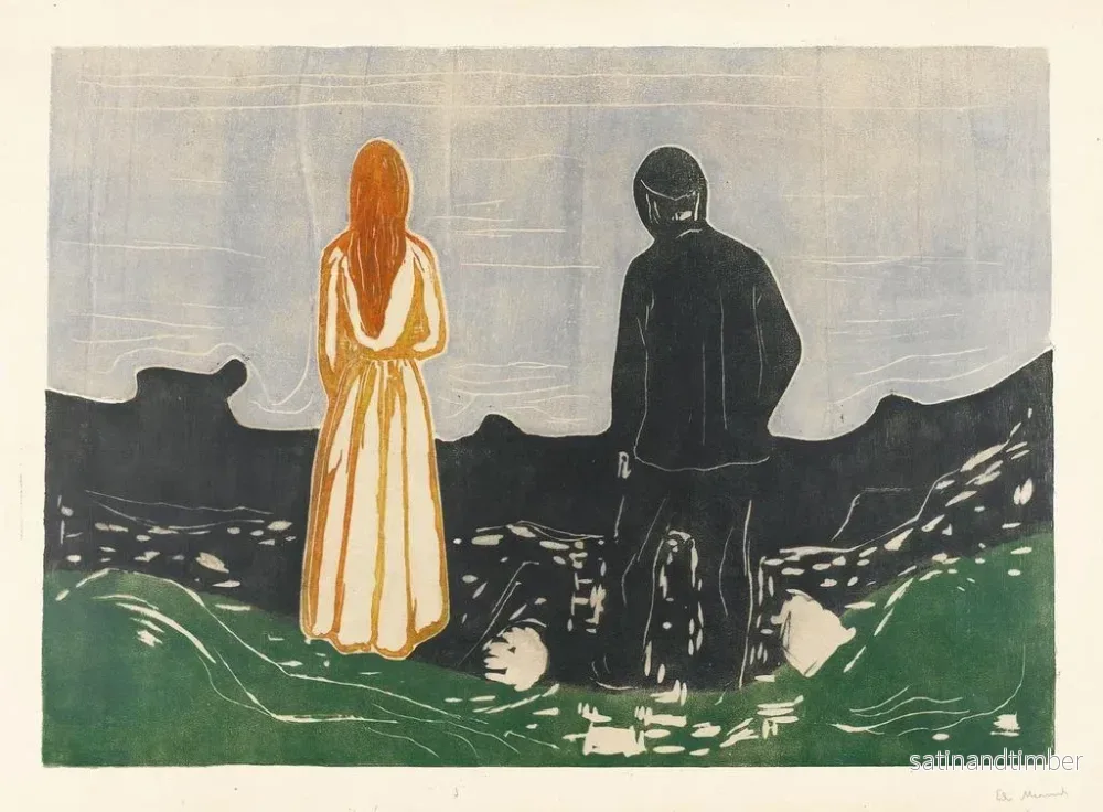 Reproduktion av målningen Två människor, de ensamma - Edvard Munch - Bild 2