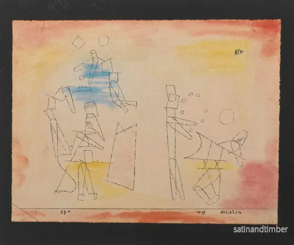 Reproduktion av målningen Akrobater - Paul Klee - Bild 2
