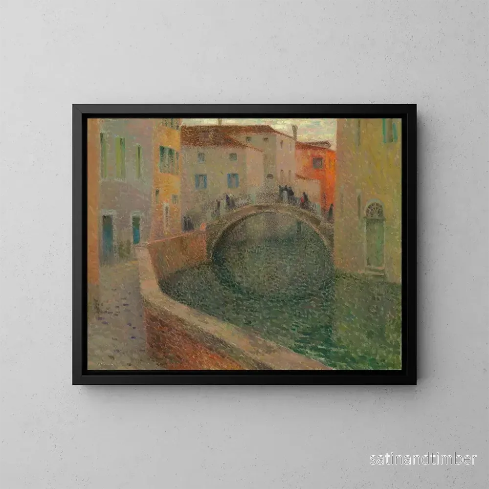 Reproduktion av målningen Le petit canal, soir gris, Venise – Henri Le Sidaner Reproduktion av målningen Le petit canal, soir gris, Venise – Henri Le Sidaner