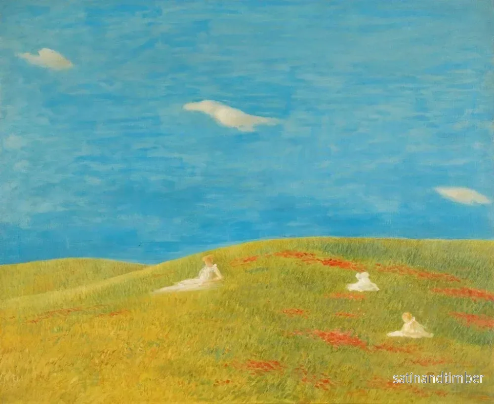 Reproduktion av målningen Prairie - Gaetano Previati - Bild 2
