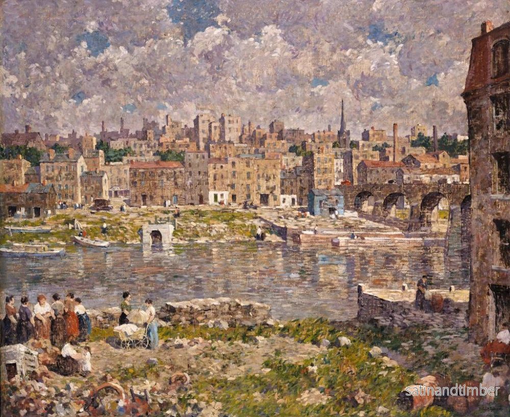 Reproduktion av målningen L'autre rive - Robert Spencer - Bild 2