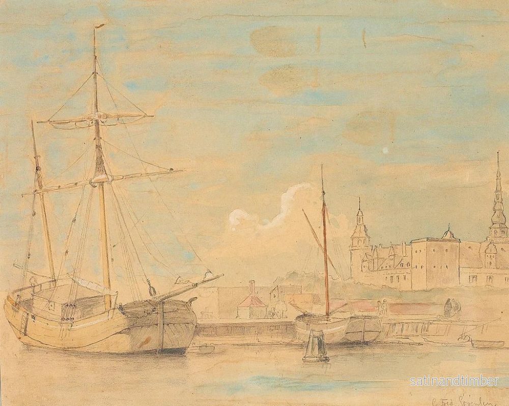 Reproduktion av målningen Bord de mer près de Kronborg - Carl Frederik Sørensen - Bild 2