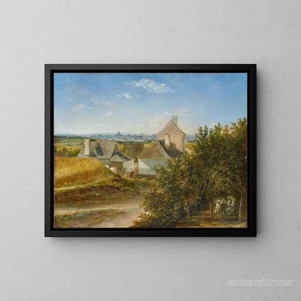 Reproduktion av målningen Vue sur Vienne depuis Grinzing – Karl Joseph Aloys Agricola Reproduktion av målningen Vue sur Vienne depuis Grinzing – Karl Joseph Aloys Agricola