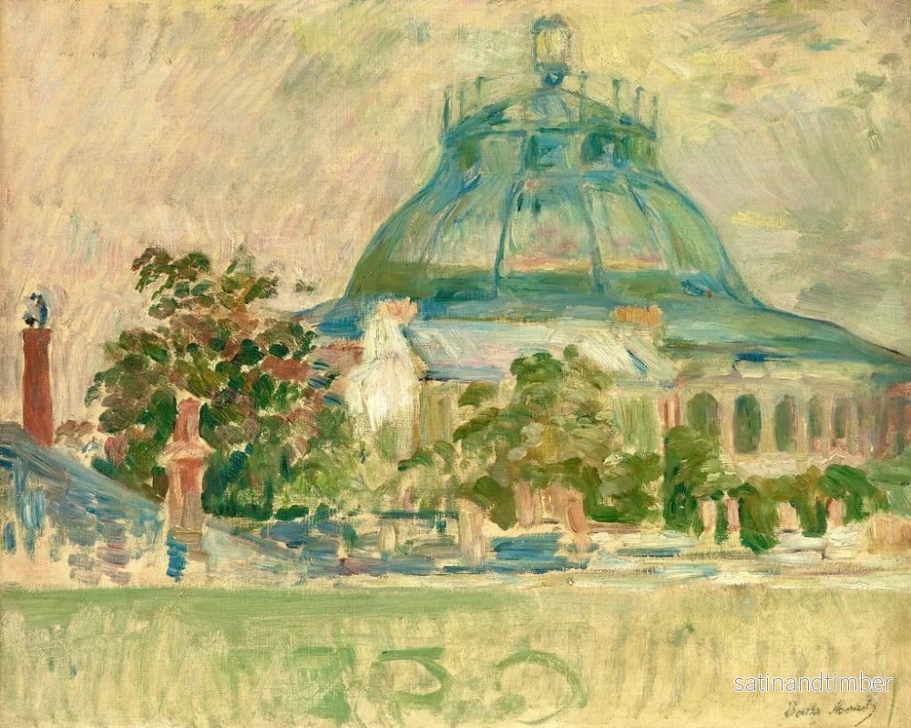 Reproduktion av målningen Dame des arnaques de la rue Pergolèse - Berthe Morisot - Bild 2