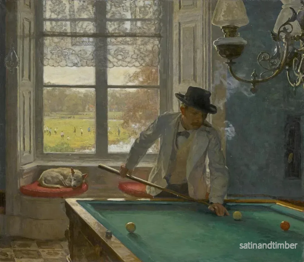 Reproduktion av målningen Le joueur de billard - Willem Bastiaan Tholen - Bild 2