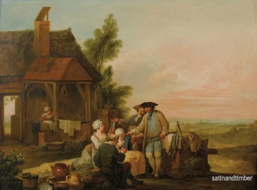 Reproduktion av målningen Le colporteur - Louis Joseph Watteau - Bild 2