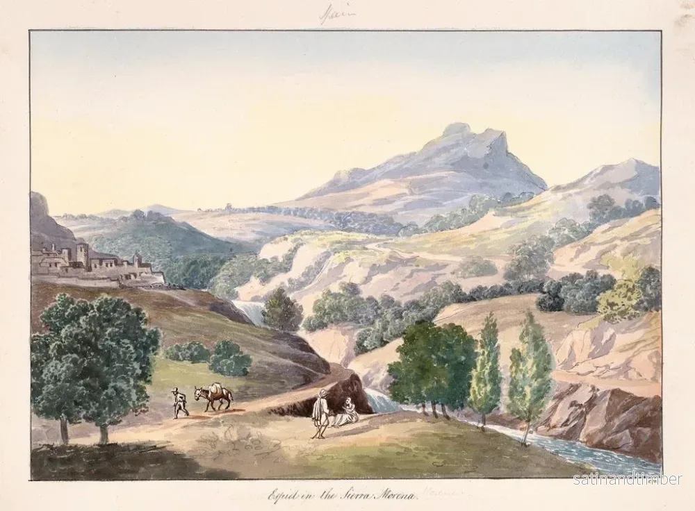 Reproduktion av målningen Espiel i Sierra Morena - Charles Hamilton Smith - Bild 2