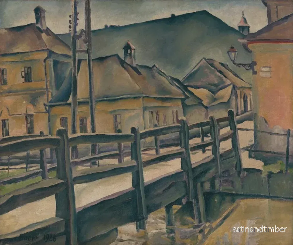 Reproduktion av målningen Rue Garbiarska à Kociach - Konstantin Bauer - Bild 2
