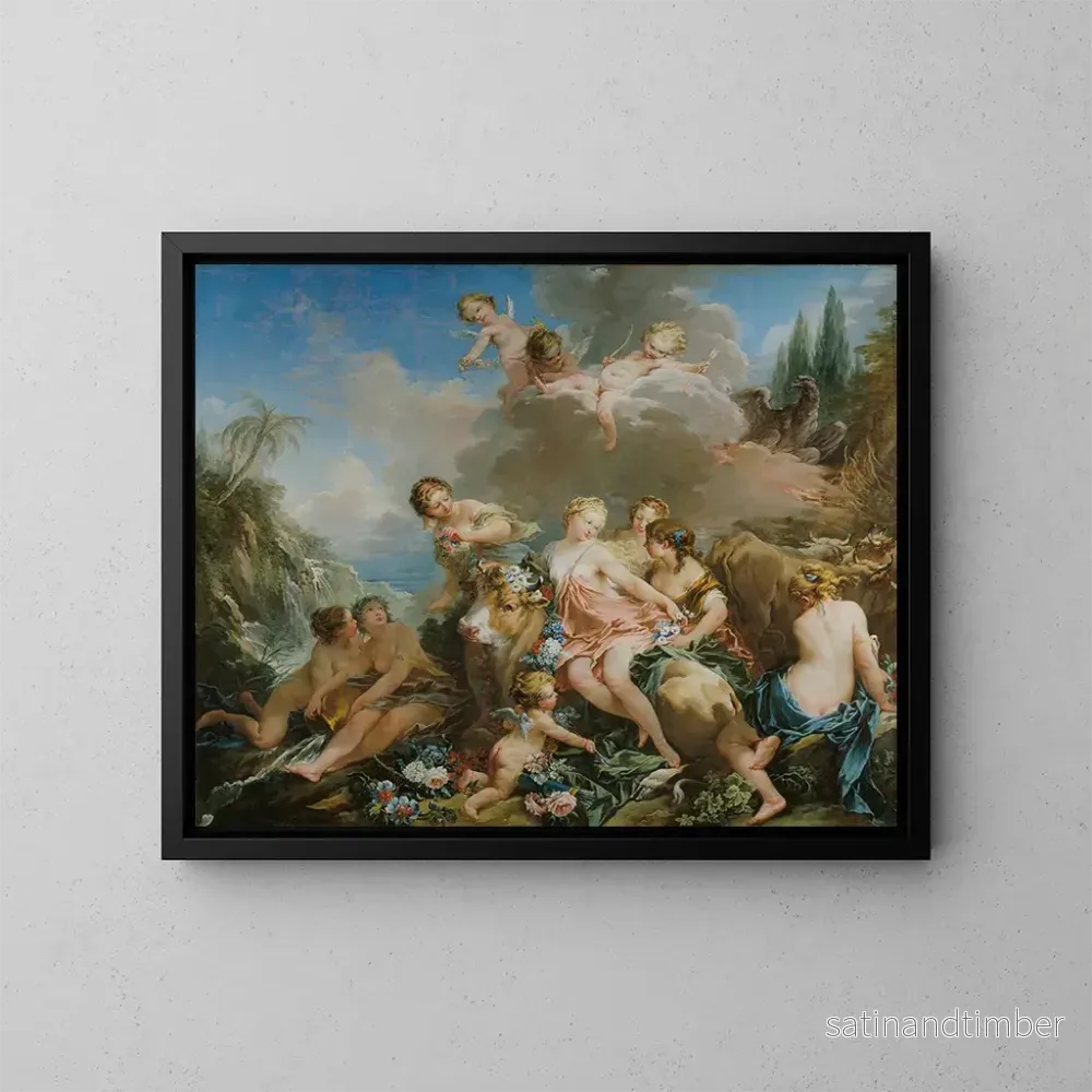 Reproduktion av målningen Le Viol d'Europe - François Boucher